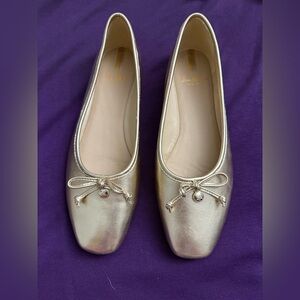 Sam Edelman Meadow Women's Flats Metallic Gold Size 7.5 M